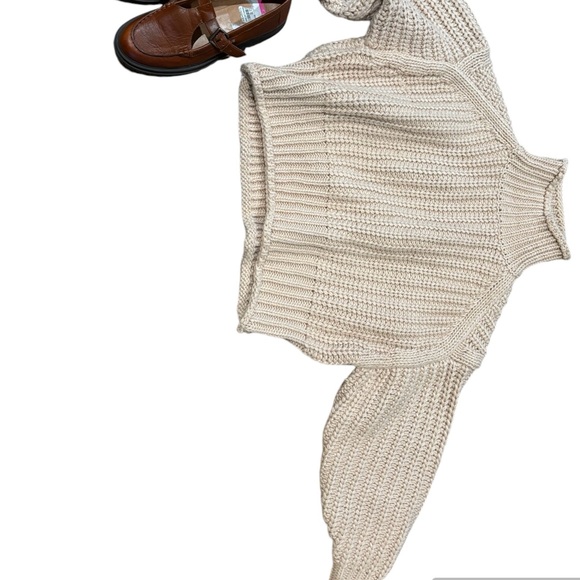 chunky knit sweater blush woman’s size small - Picture 5 of 6